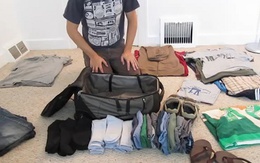 Mẹo xếp nhiều đồ vào vali nhỏ